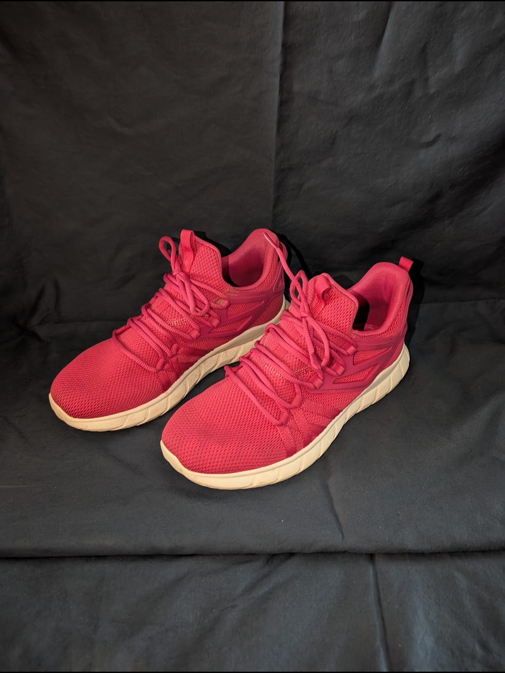 Well Worn Pink Athletic Knit Sneakers